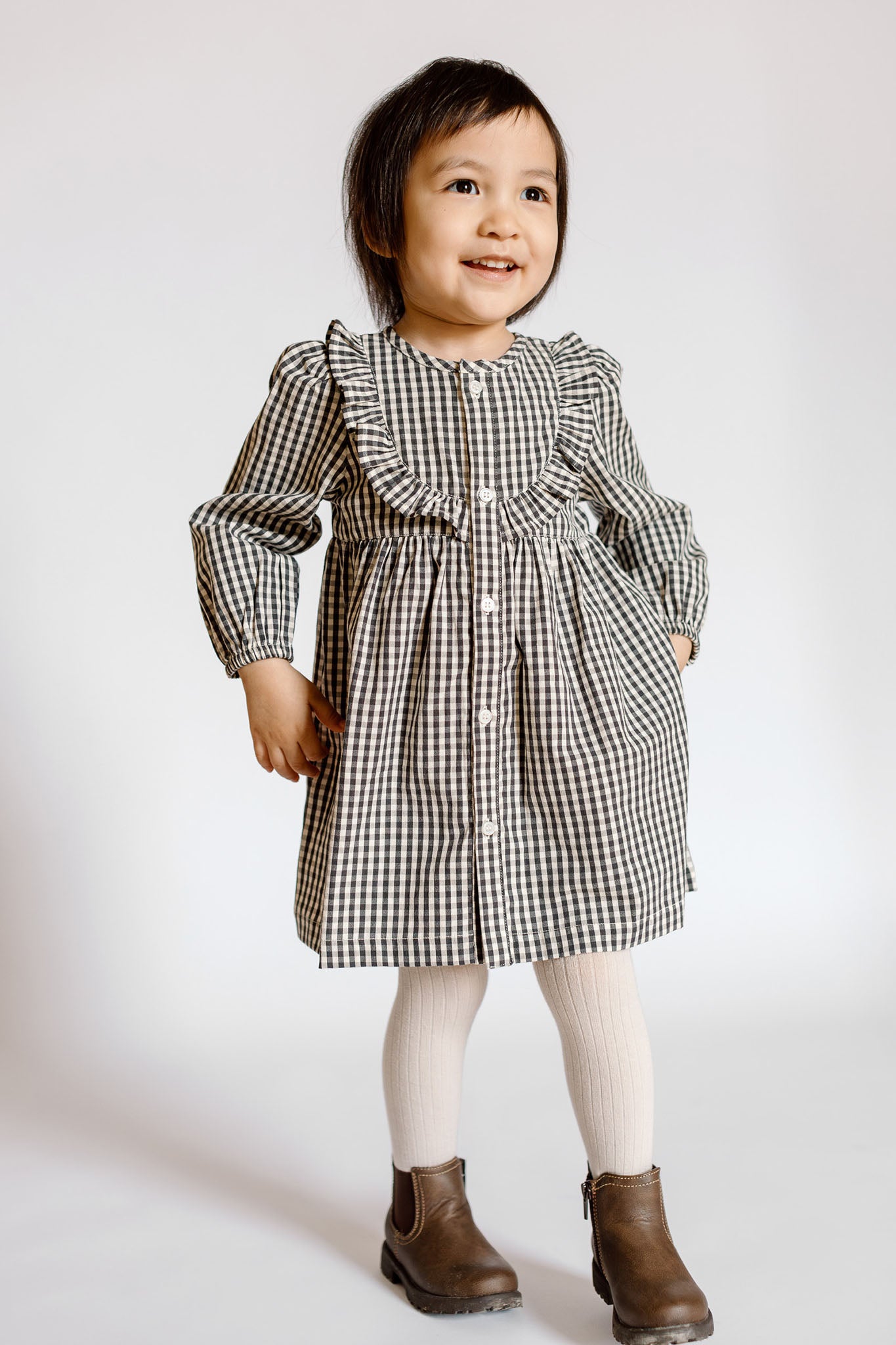 Pehr-Gingham Dress-Indigo-3