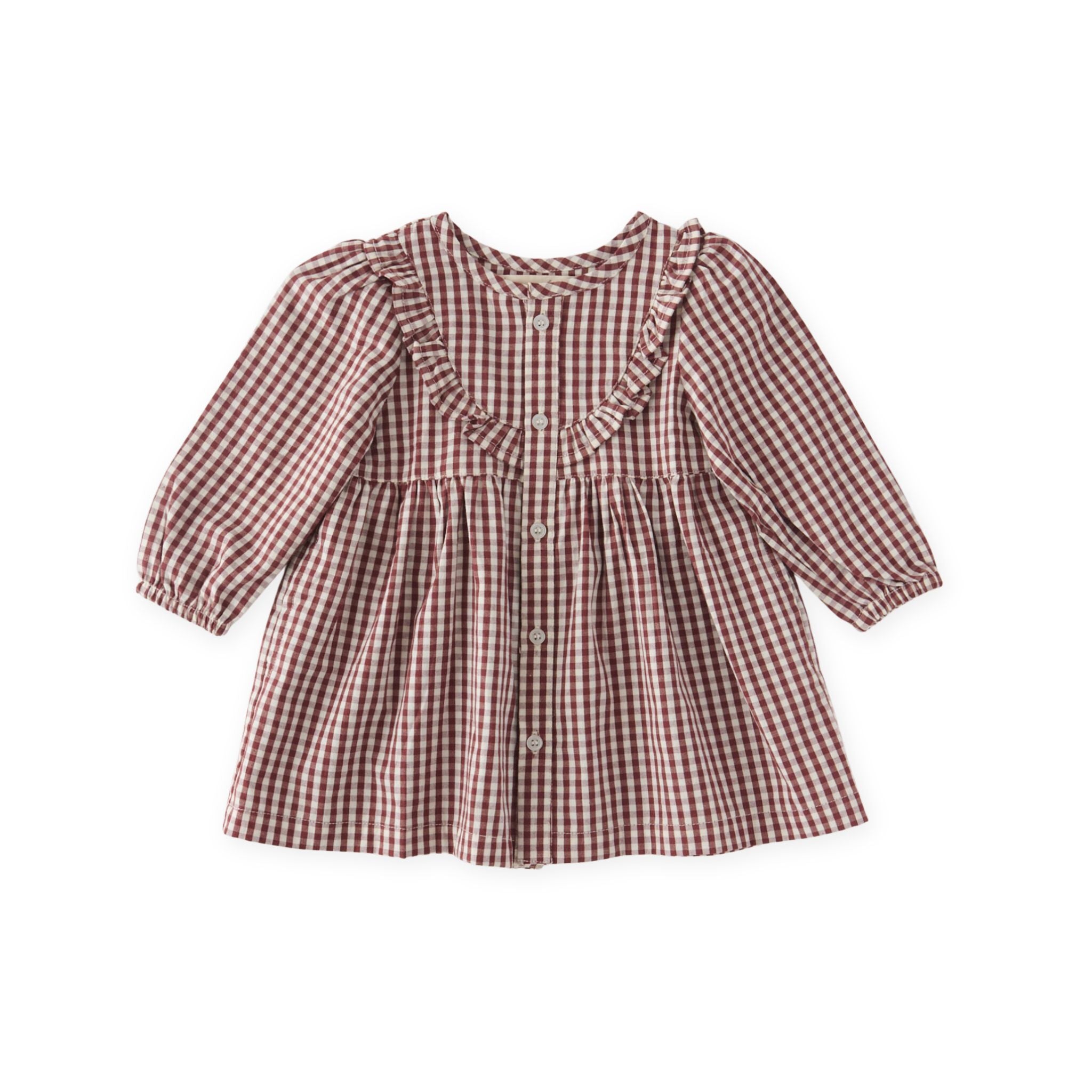 Pehr-Gingham Dress-Mulberry-1
