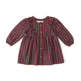 Gingham Dress - Mulberry/Harbor- Front