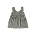 kids corduroy pinafore dress sage in greens pattern