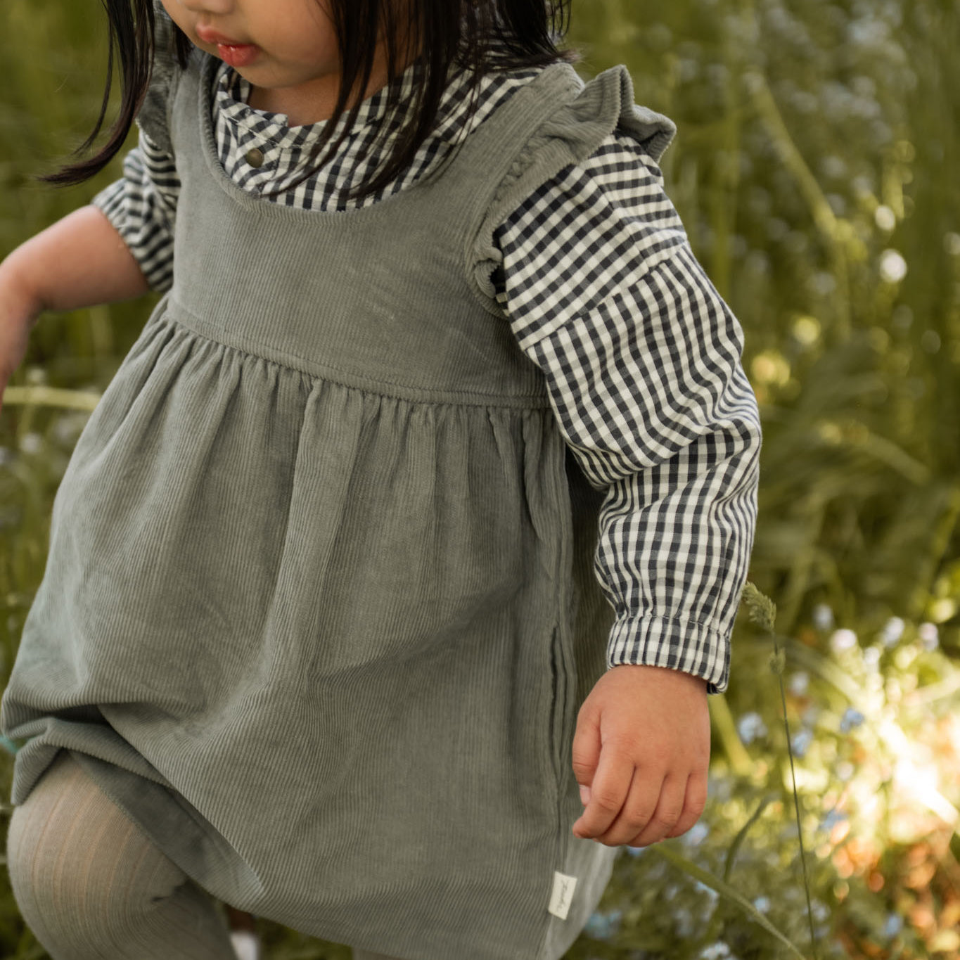 Pehr-Corduroy Pinafore Dress-Sage-2