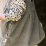 Corduroy Pinafore Dress - Sage