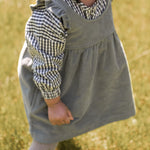 Corduroy Pinafore Dress - Sage