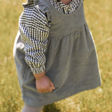 Corduroy Pinafore Dress - Sage