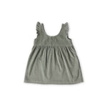 Corduroy Pinafore Dress - Sage