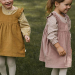 Pehr-Corduroy Pinafore Dress-Ochre-3