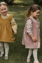 kids corduroy pinafore dress ochre