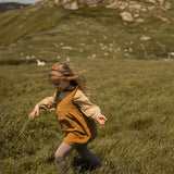 Pehr-Corduroy Pinafore Dress-Ochre-4