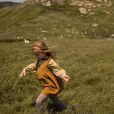 Corduroy Pinafore Dress - Ochre