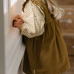 Pehr-Corduroy Pinafore Dress-Ochre-5