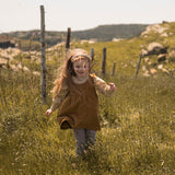 Corduroy Pinafore Dress - Ochre