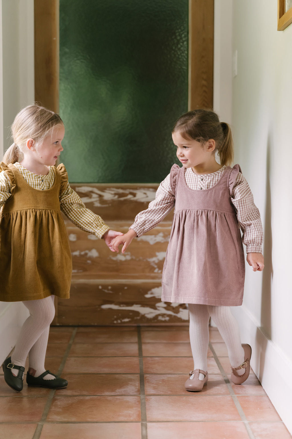 kids corduroy pinafore dress thistle