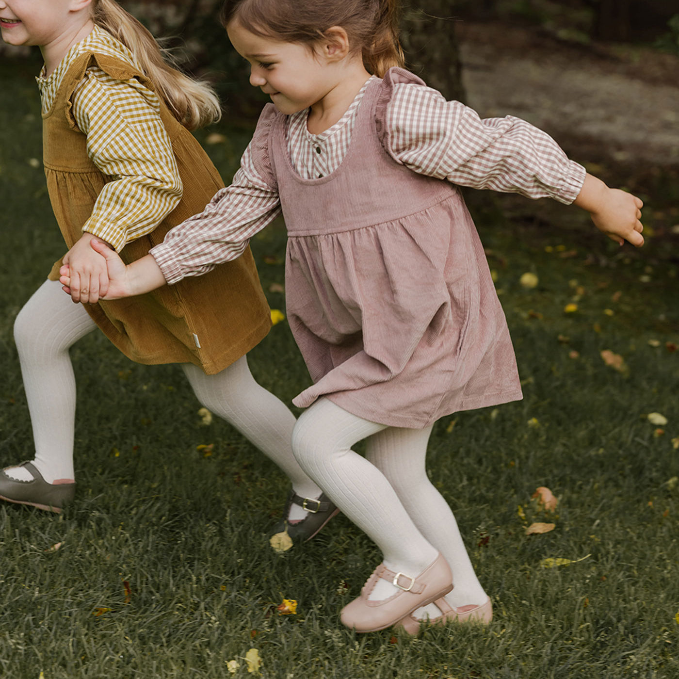 Pehr-Corduroy Kids Pinafore Dress-Thistle-3