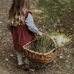 Corduroy Pinafore Dress - Mulberry