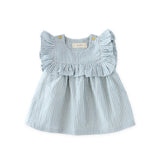 Pehr- Seersucker Dress-Marine Blue-Baby-1