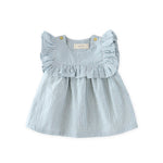 Pehr- Seersucker Dress-Marine Blue-Toddler-1