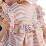 Pehr- Seersucker Dress-Anchor Red-Baby-2