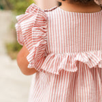 Pehr- Seersucker Dress-Anchor Red-Toddler-2