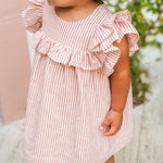 Pehr- Seersucker Dress-Anchor Red-Toddler-3
