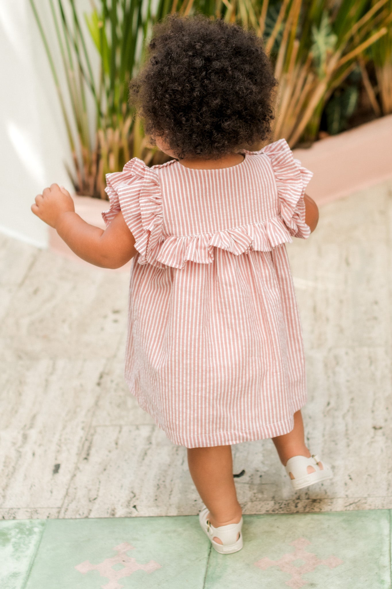 Pehr- Seersucker Dress-Anchor Red-Toddler-4