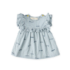 Seersucker Dress- Petit Sardine