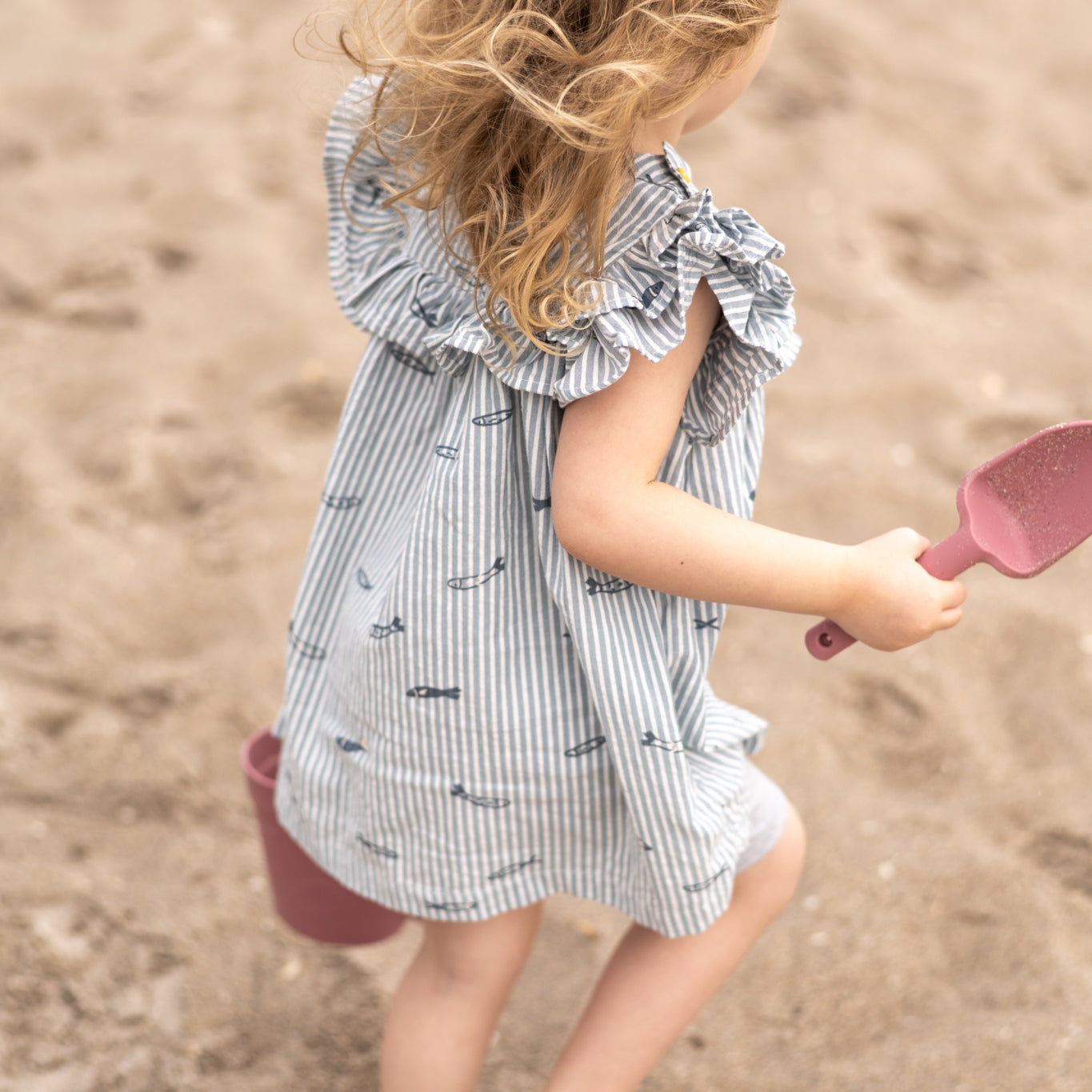 Seersucker Dress- Petit Sardine