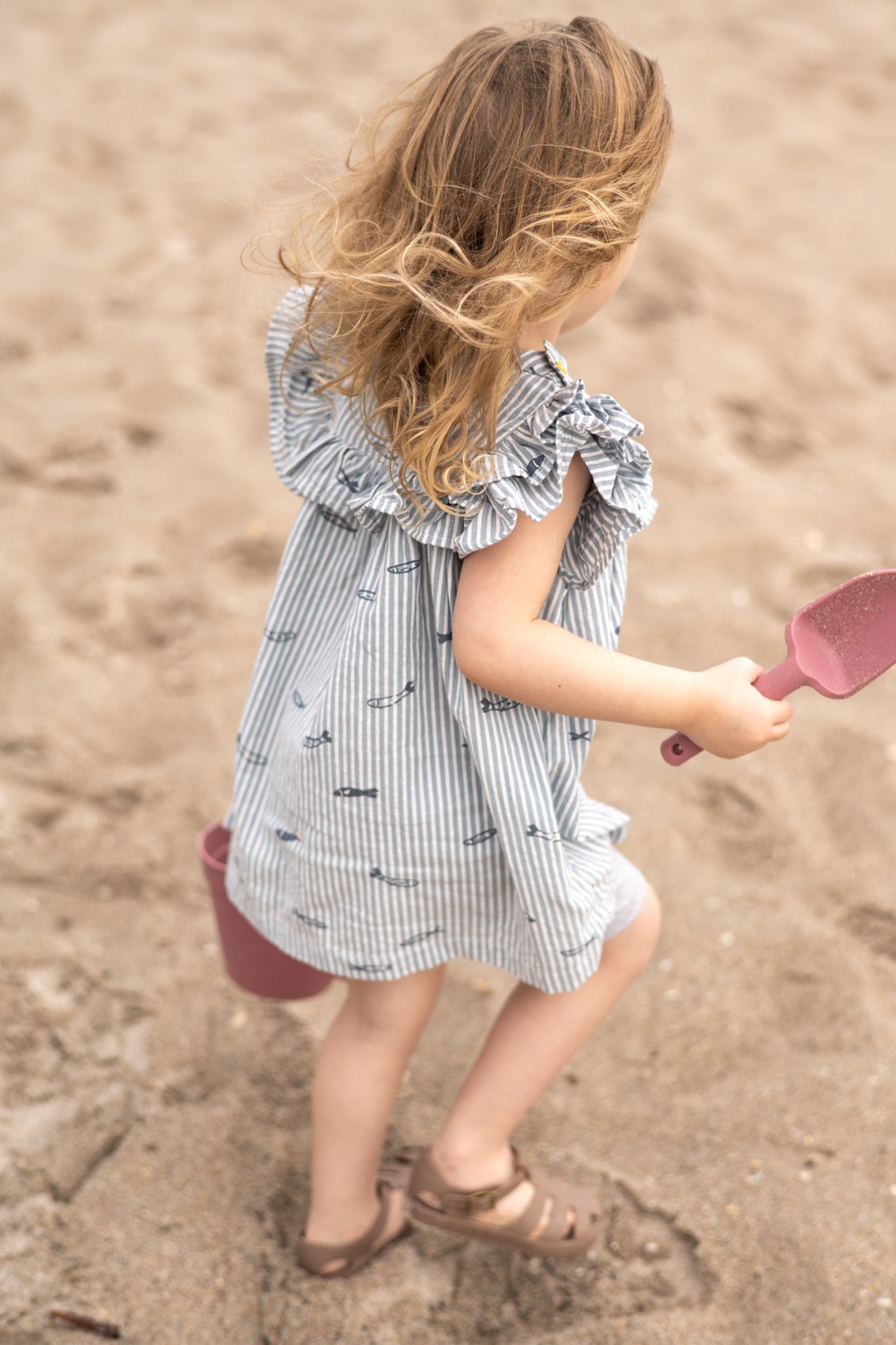 Seersucker Dress- Petit Sardine