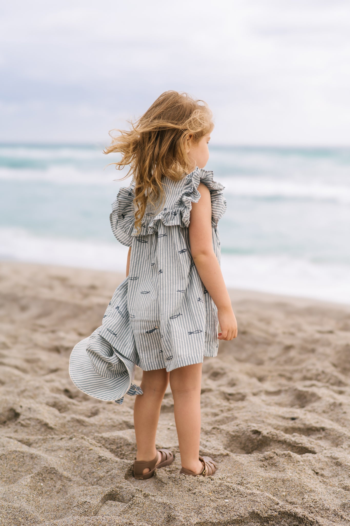 Seersucker Dress- Petit Sardine