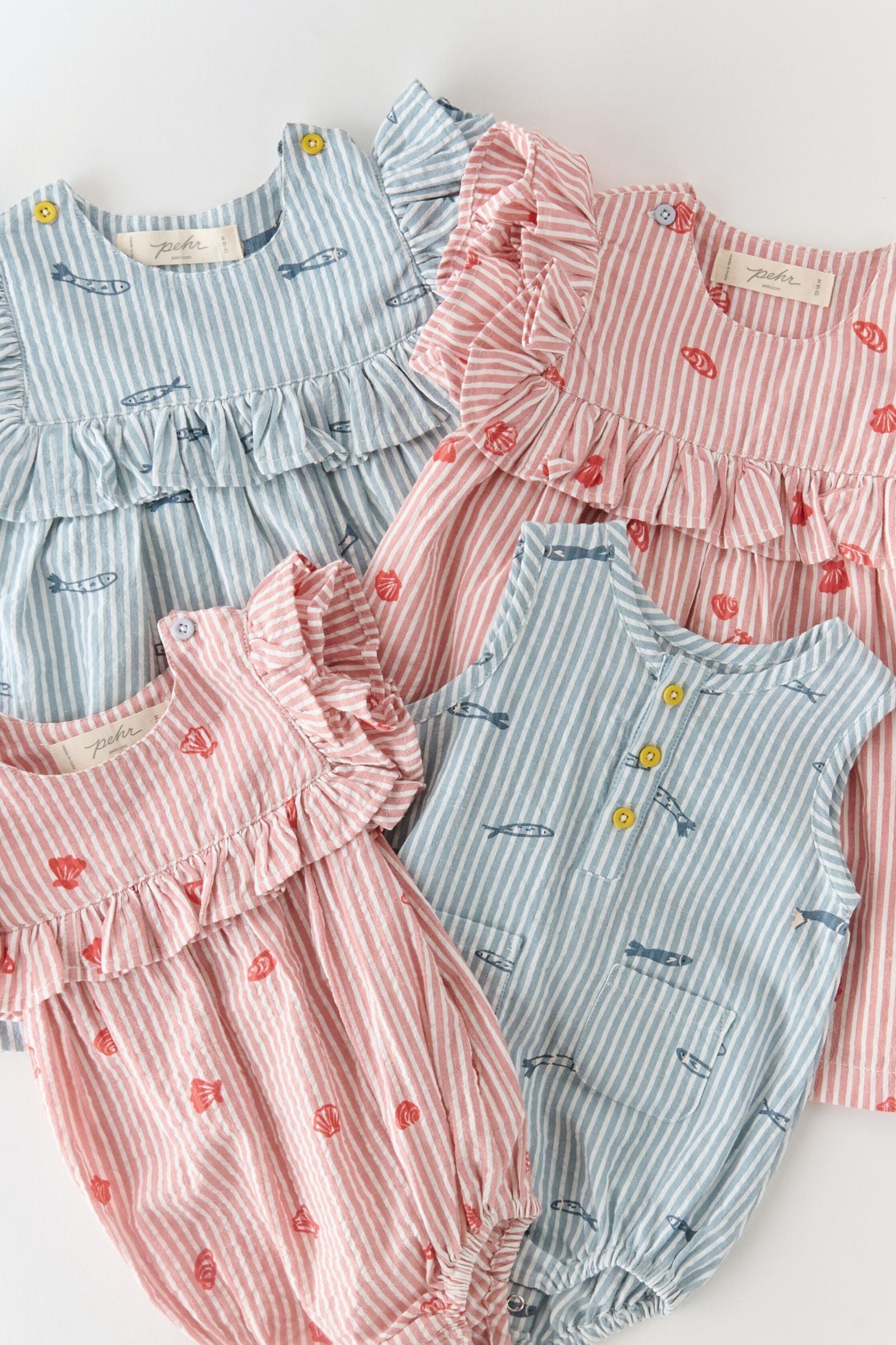 Seersucker Dress- Petit Sardine