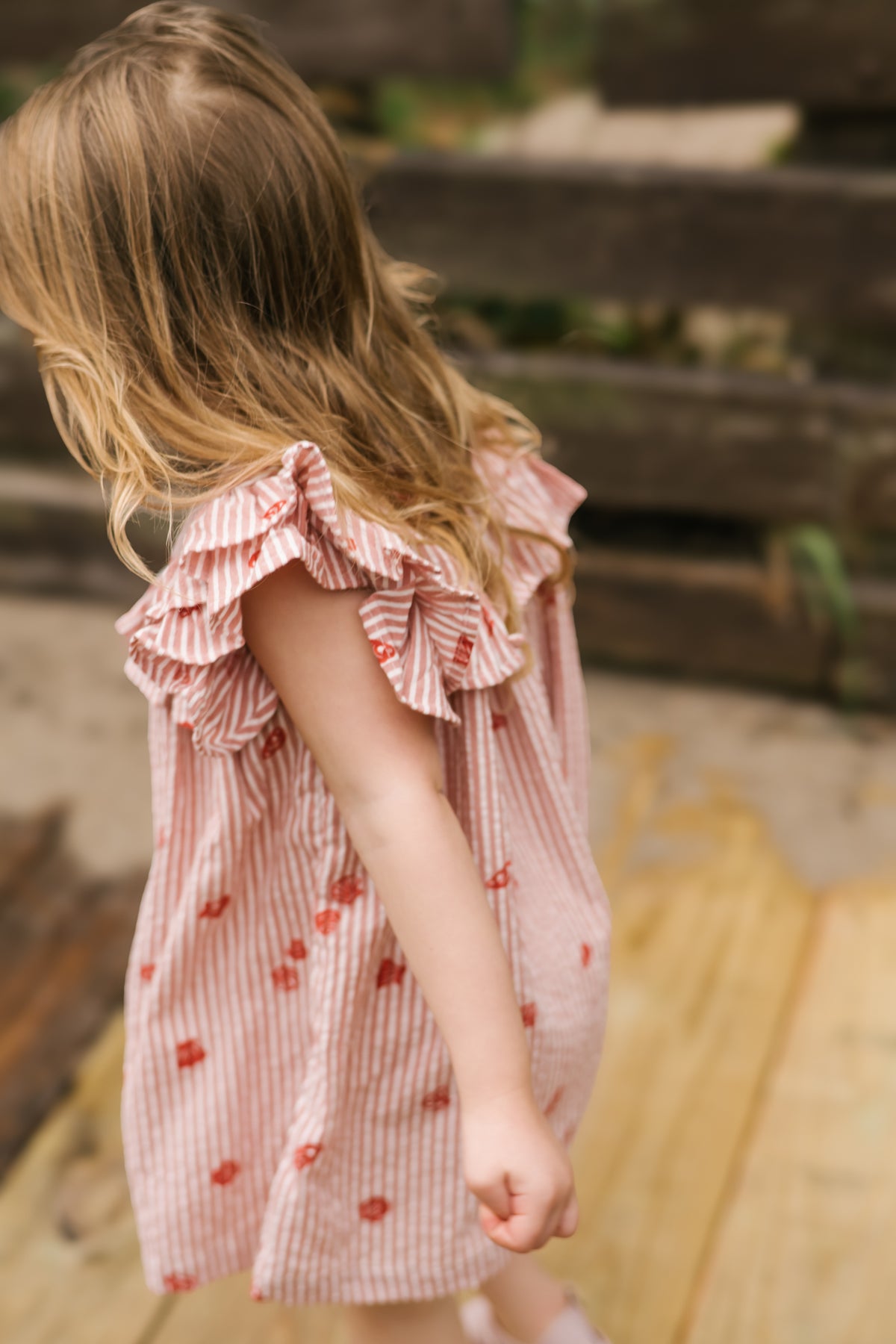 kids seersucker dress shell belle