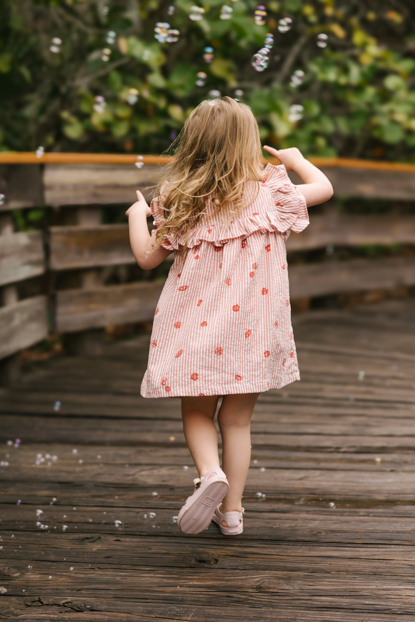 Seersucker Dress- Shell Belle
