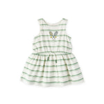 kids tennis dress court side in whites pattern