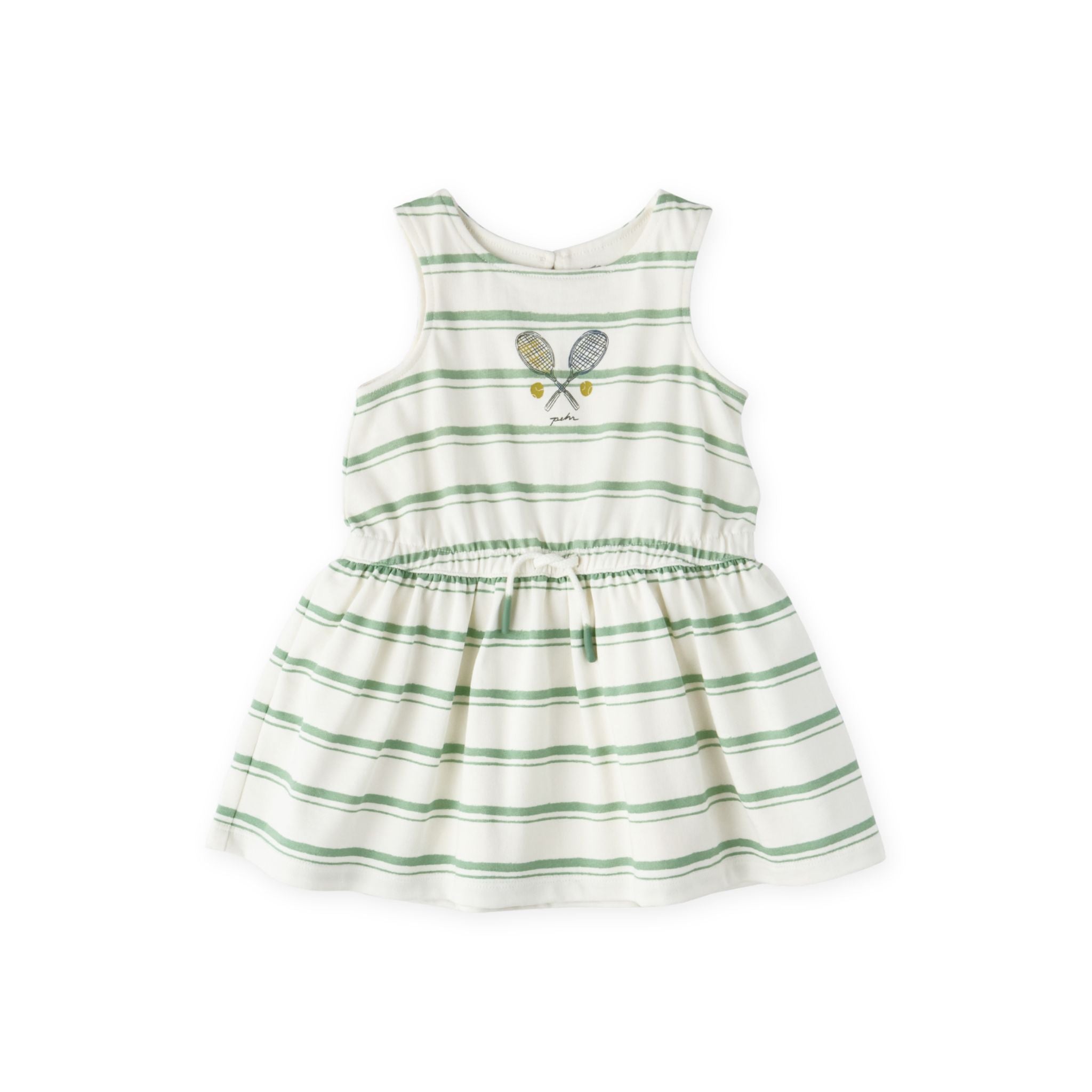 kids tennis dress court side in whites pattern