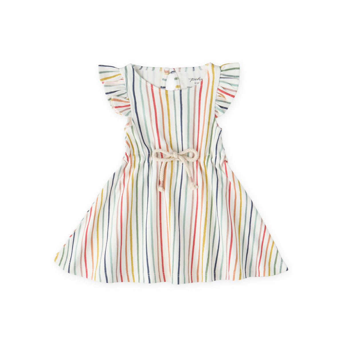 kids tank dress stripes away rainbow in multi pattern