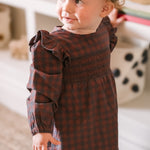 Pehr-Flannel Smocked Dress-Mulberry/Ink-3