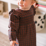Pehr-Flannel Smocked Dress-Mulberry/Ink-3