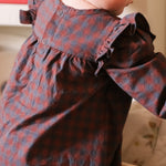 Pehr-Flannel Smocked Dress-Mulberry/Ink-5