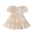 kids tiered dress floret in pinks pattern