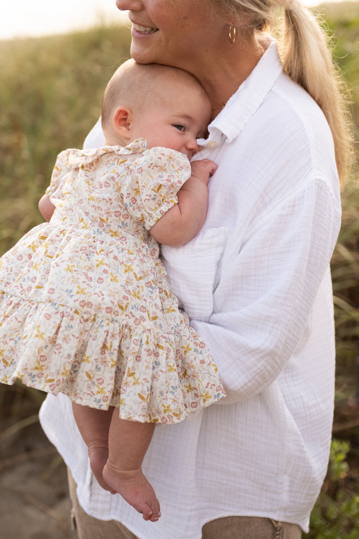 kids tiered dress floret