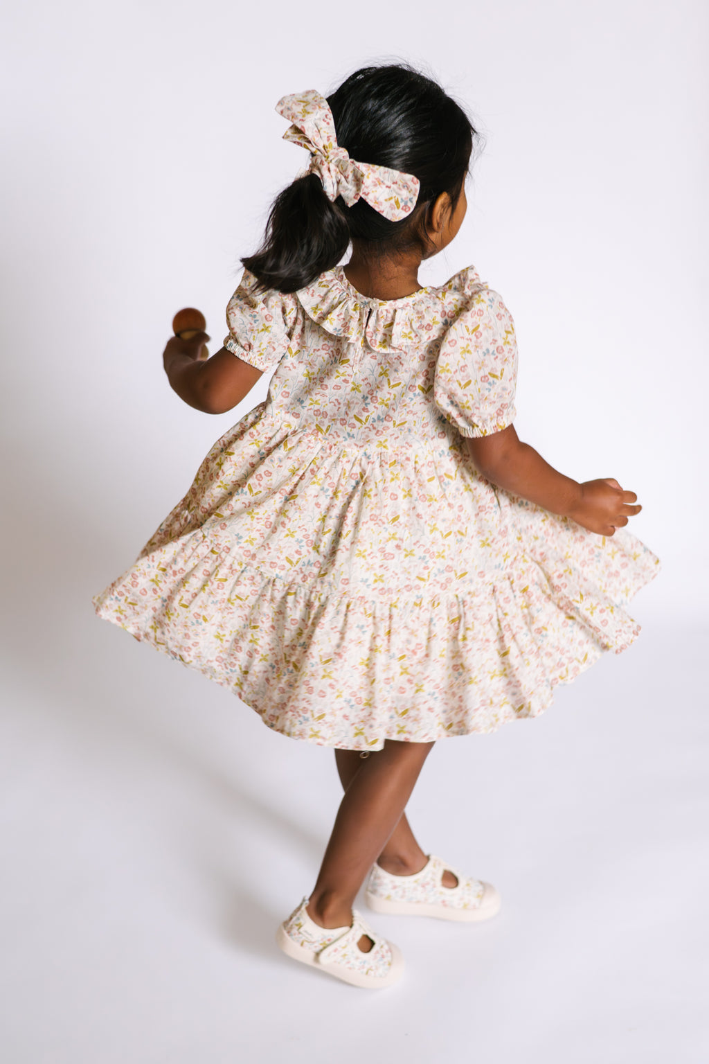 kids tiered dress floret