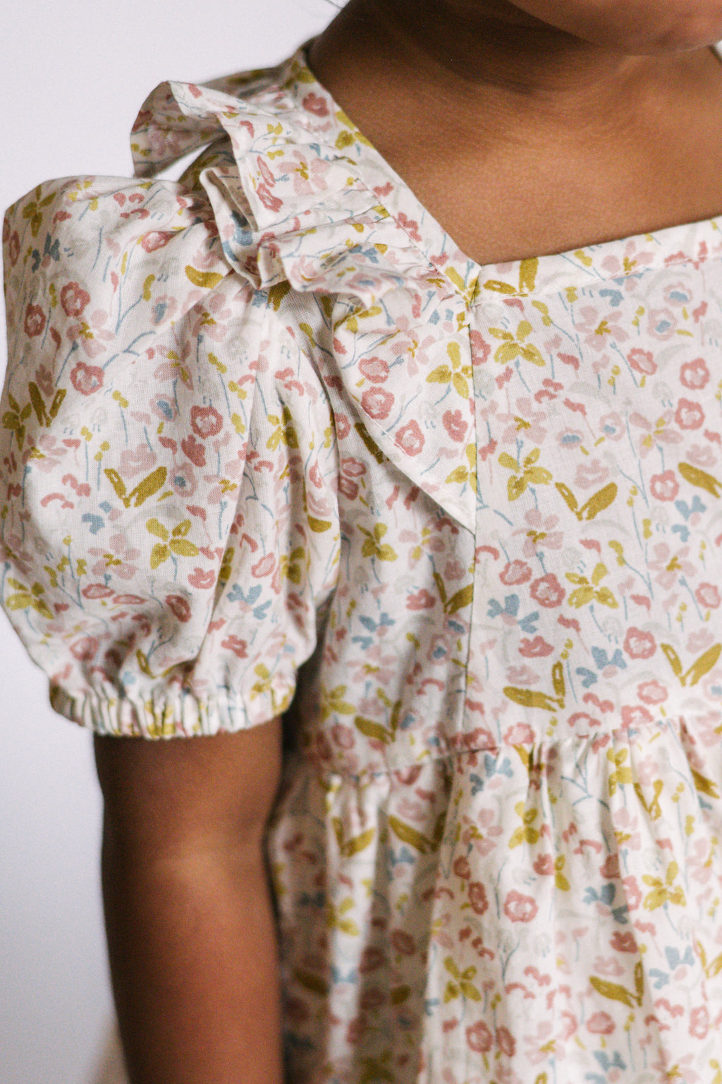 kids tiered dress floret