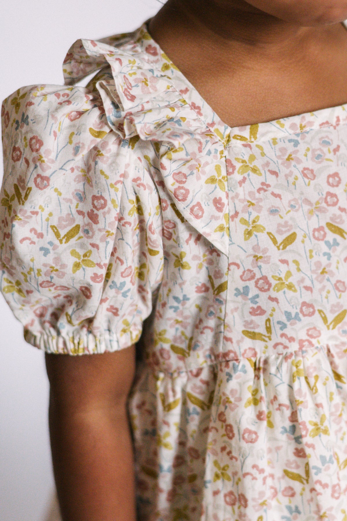 kids tiered dress floret