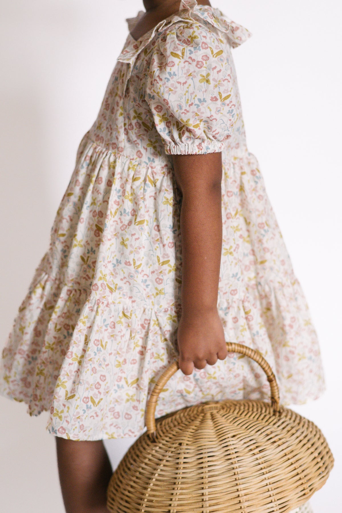 kids tiered dress floret