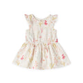 kids dress sea bloom in pinks pattern
