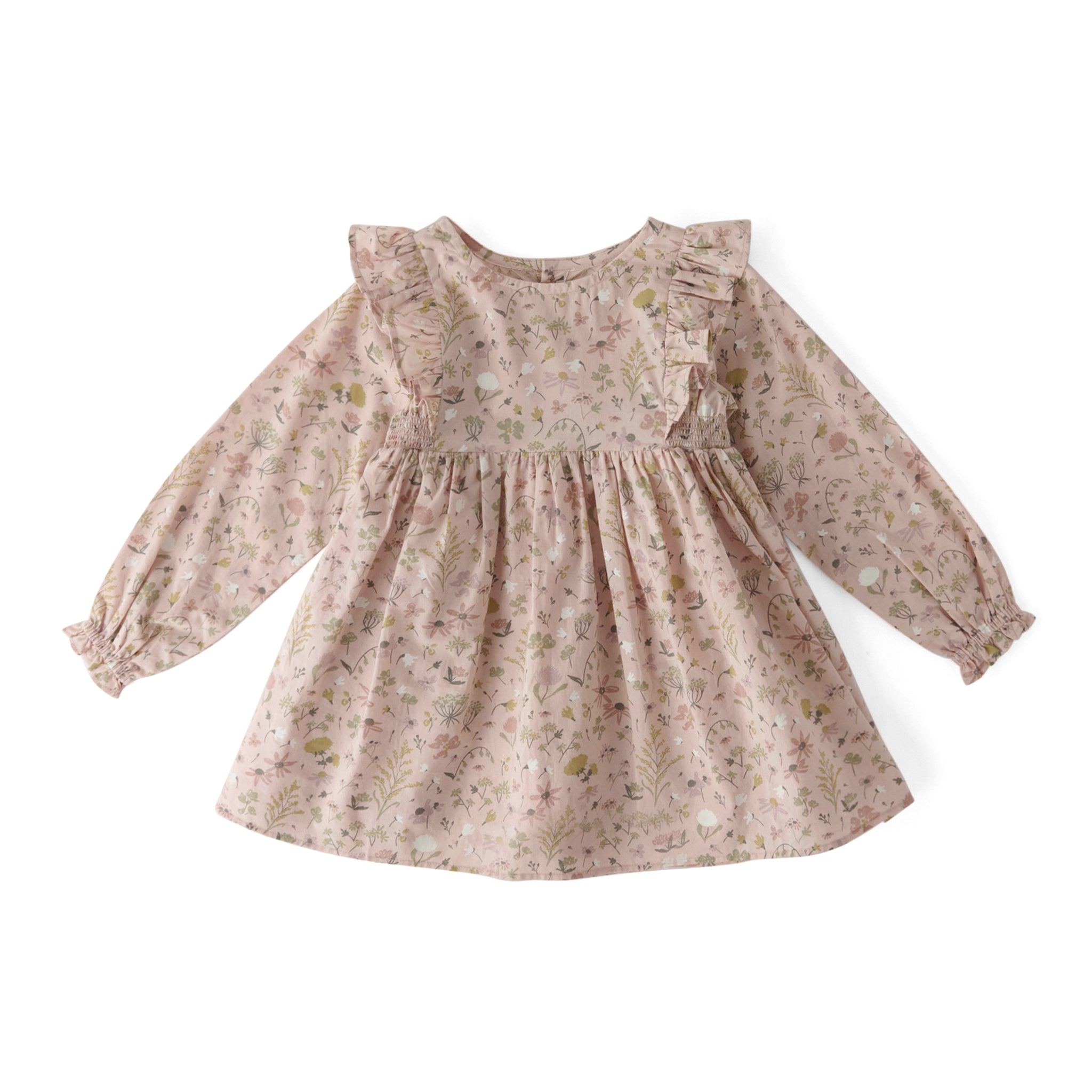 Woven Ruffle Dress - Wildflower- Front