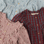 Printed Gingham Dress - Group Flat Lay