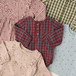 Printed Gingham Dress - Group Flat Lay