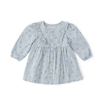 Printed Gingham Dress - Harbor Clover- Front