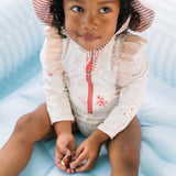 Swim Long Sleeve Ruffle One-Piece - Sea Bloom - Baby