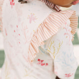 Swim Long Sleeve Ruffle One-Piece - Sea Bloom - Baby